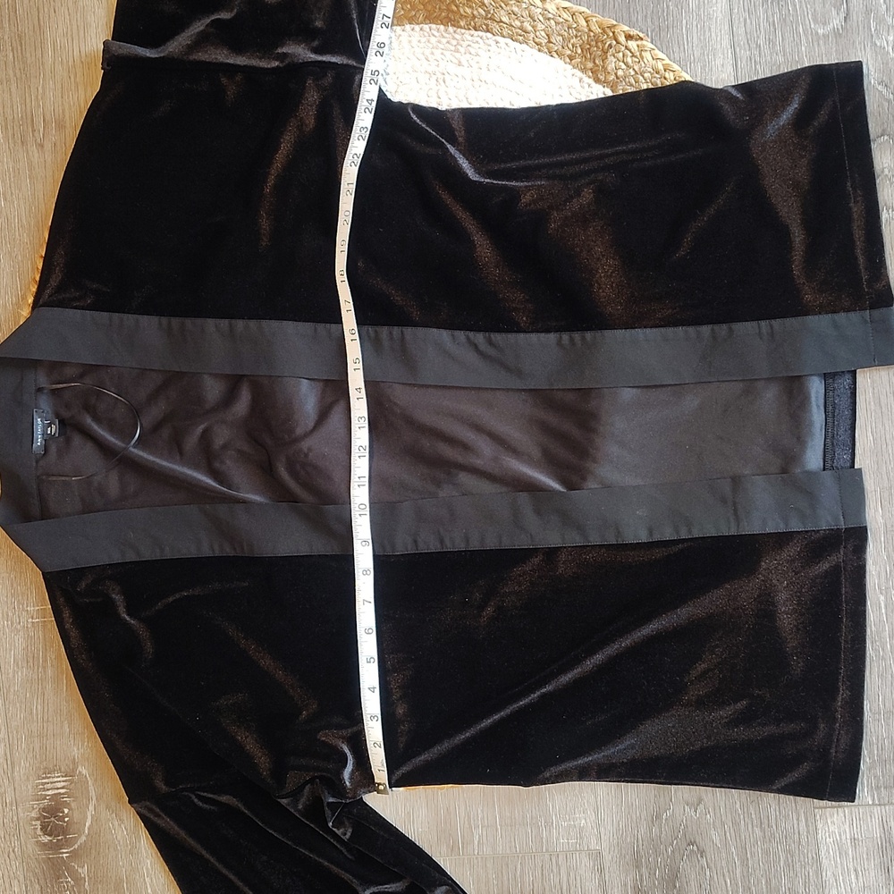 Ann Taylor Black Velvet Kimono - Picture 3 of 16